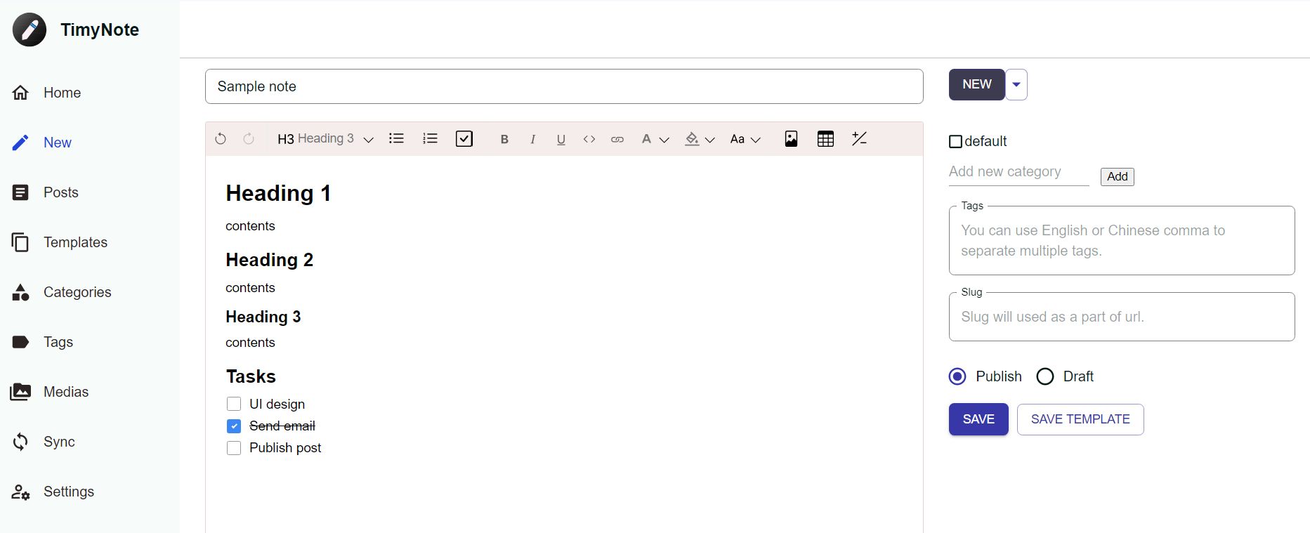 Local Note screenshot
